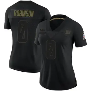 New York Giants Women's Wan'Dale Robinson Limited 2020 Salute To Service Jersey - Black
