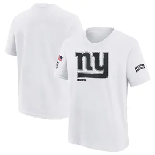 New York Giants Youth 2024 Salute To Service T-Shirt - White