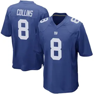 New York Giants Youth Beaux Collins Game Team Color Jersey - Royal
