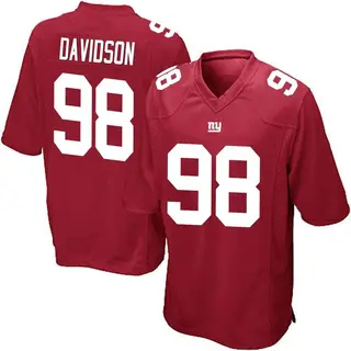 New York Giants Youth D.J. Davidson Game Alternate Jersey - Red