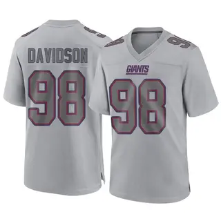 New York Giants Youth D.J. Davidson Game Atmosphere Fashion Jersey - Gray
