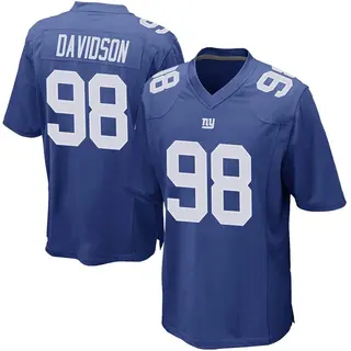 New York Giants Youth D.J. Davidson Game Team Color Jersey - Royal