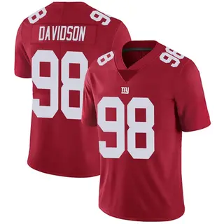 New York Giants Youth D.J. Davidson Limited Alternate Vapor Untouchable Jersey - Red