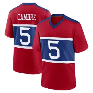 New York Giants Youth Dalen Cambre Game Century Alternate Jersey - Red