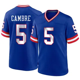 New York Giants Youth Dalen Cambre Game Classic Jersey - Royal