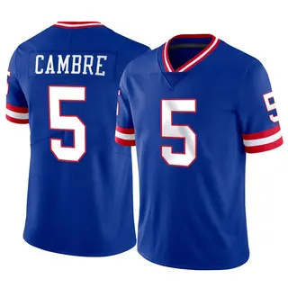New York Giants Youth Dalen Cambre Limited Classic Vapor Jersey