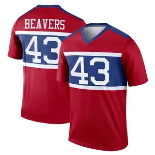 New York Giants Youth Darrian Beavers Legend Century Alternate Jersey - Red