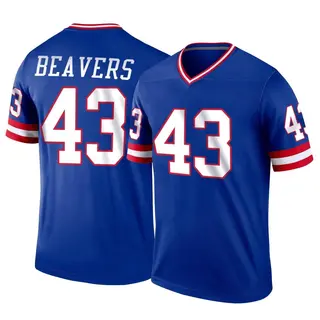 New York Giants Youth Darrian Beavers Legend Classic Jersey - Royal