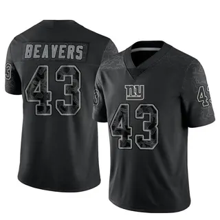 New York Giants Youth Darrian Beavers Limited Reflective Jersey - Black