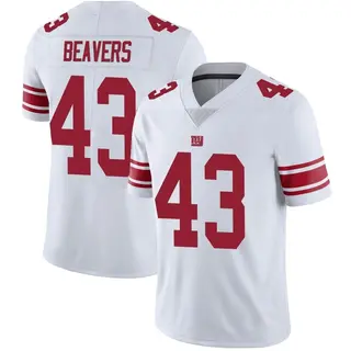 New York Giants Youth Darrian Beavers Limited Vapor Untouchable Jersey - White