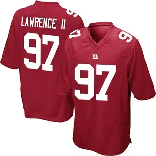 New York Giants Youth Dexter Lawrence II Game Alternate Jersey - Red