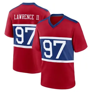 New York Giants Youth Dexter Lawrence II Game Century Alternate Jersey - Red