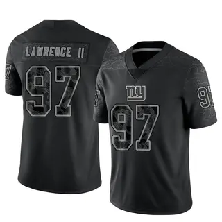 New York Giants Youth Dexter Lawrence II Limited Reflective Jersey - Black
