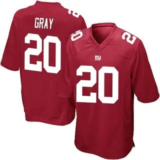 New York Giants Youth Eric Gray Game Alternate Jersey - Red