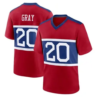 New York Giants Youth Eric Gray Game Century Alternate Jersey - Red