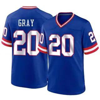New York Giants Youth Eric Gray Game Classic Jersey - Royal