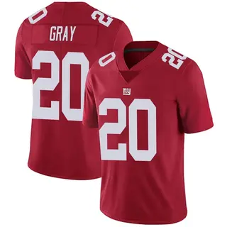 New York Giants Youth Eric Gray Limited Alternate Vapor Untouchable Jersey - Red