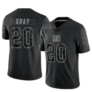 New York Giants Youth Eric Gray Limited Reflective Jersey - Black