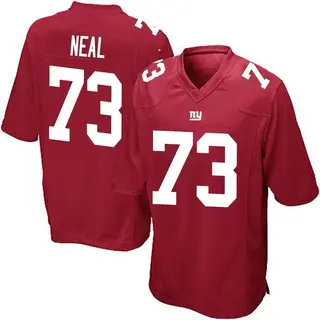 New York Giants Youth Evan Neal Game Alternate Jersey - Red