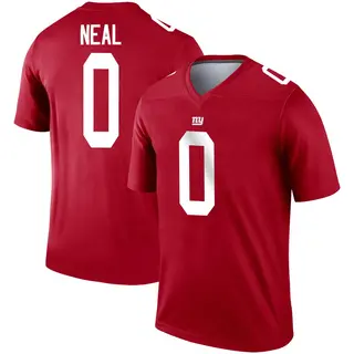 New York Giants Youth Evan Neal Legend Inverted Jersey - Red