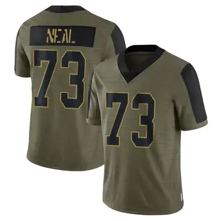New York Giants Youth Evan Neal Limited 2021 Salute To Service Jersey - Olive