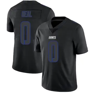 New York Giants Youth Evan Neal Limited Jersey - Black Impact
