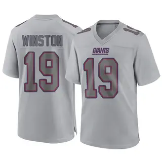 New York Giants Youth Jameis Winston Game Atmosphere Fashion Jersey - Gray