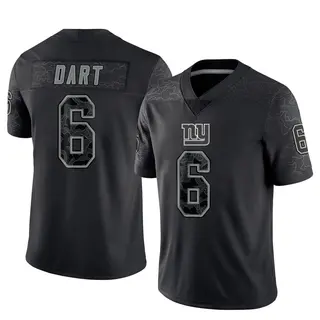 New York Giants Youth Jaxson Dart Limited Reflective Jersey - Black
