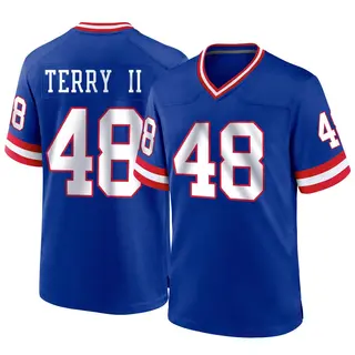 New York Giants Youth Jermaine Terry II Game Classic Jersey - Royal