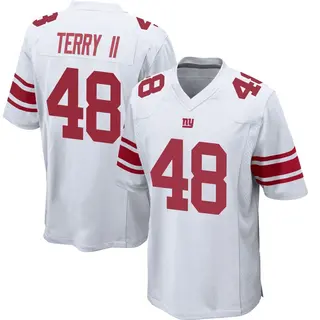 New York Giants Youth Jermaine Terry II Game Jersey - White
