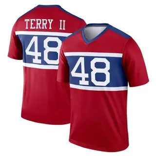 New York Giants Youth Jermaine Terry II Legend Century Alternate Jersey - Red
