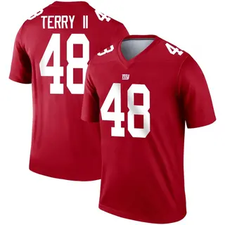 New York Giants Youth Jermaine Terry II Legend Inverted Jersey - Red