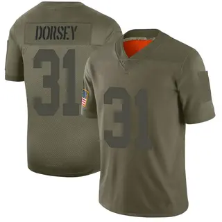 New York Giants Youth Khalil Dorsey Limited 2019 Salute to Service Jersey - Camo