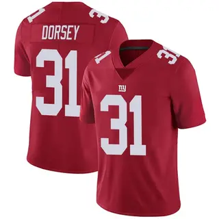 New York Giants Youth Khalil Dorsey Limited Alternate Vapor Untouchable Jersey - Red