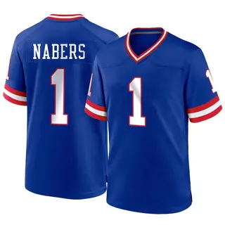 New York Giants Youth Malik Nabers Game Classic Jersey - Royal