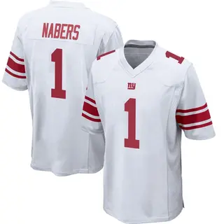 New York Giants Youth Malik Nabers Game Jersey - White