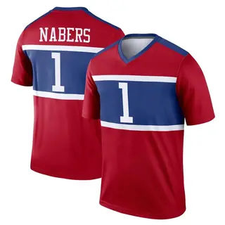 New York Giants Youth Malik Nabers Legend Century Alternate Jersey - Red
