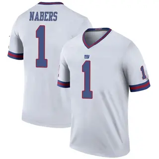 New York Giants Youth Malik Nabers Legend Color Rush Jersey - White