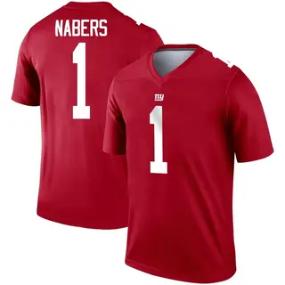 New York Giants Youth Malik Nabers Legend Inverted Jersey - Red
