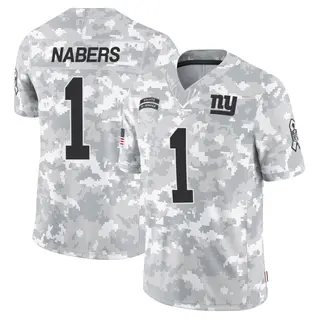 New York Giants Youth Malik Nabers Limited 2024 Salute to Service Jersey - Arctic Camo