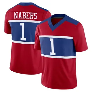 New York Giants Youth Malik Nabers Limited Century Alternate Vapor F.U.S.E. Jersey - Red