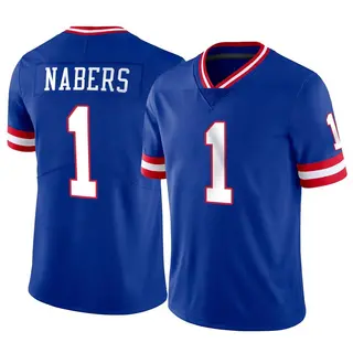 New York Giants Youth Malik Nabers Limited Classic Vapor Jersey