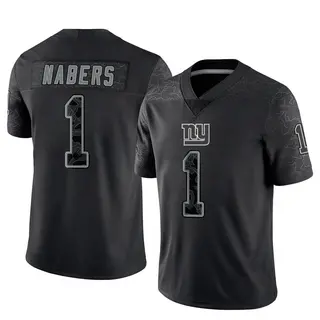 New York Giants Youth Malik Nabers Limited Reflective Jersey - Black