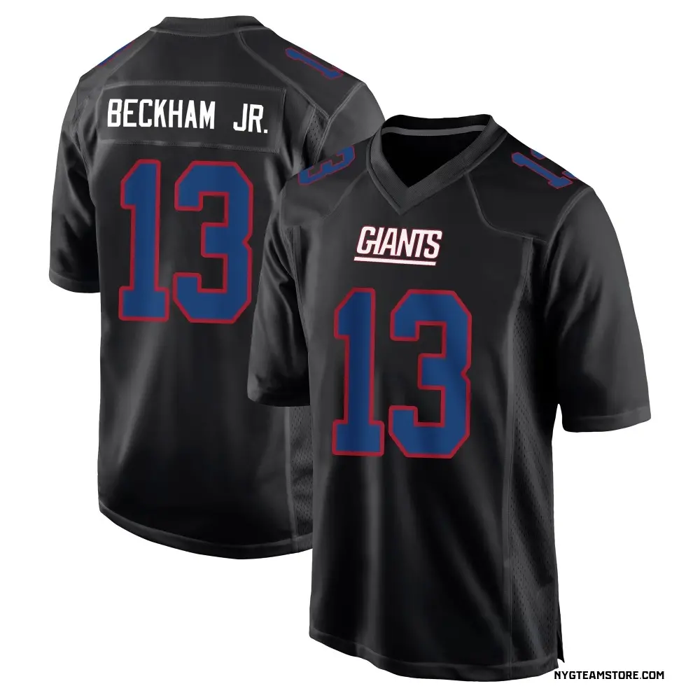 New York Giants Youth Odell Beckham Jr. Game Carbon Fashion Jersey - Black