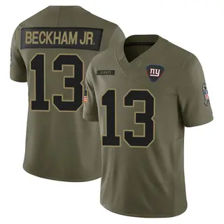 New York Giants Youth Odell Beckham Jr. Limited 2025 Salute to Service Jersey - Olive