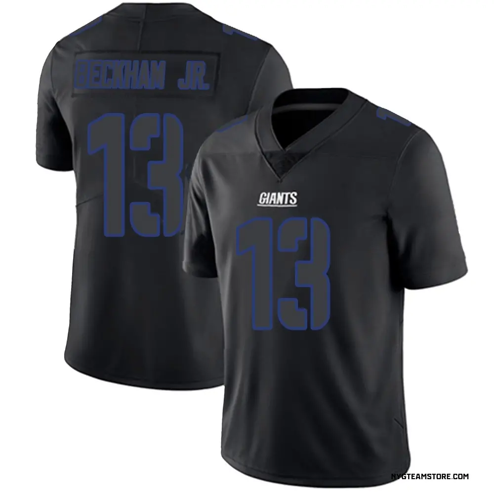 New York Giants Youth Odell Beckham Jr. Limited Jersey - Black Impact