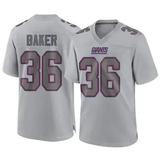 New York Giants Youth Rushawn Baker Game Atmosphere Fashion Jersey - Gray
