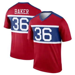 New York Giants Youth Rushawn Baker Legend Century Alternate Jersey - Red