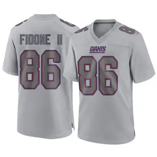 New York Giants Youth Thomas Fidone II Game Atmosphere Fashion Jersey - Gray