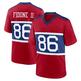New York Giants Youth Thomas Fidone II Game Century Alternate Jersey - Red
